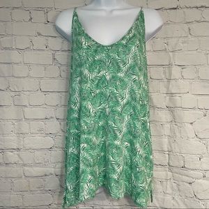 Old Navy Palm Leaf Print Tank Top